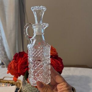 Oil and viniger decanter, Anchor Hocking Clear Glass Decanter